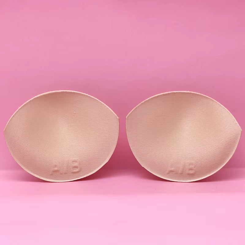6Pcs 3Pair Sexy Women'S Bra Pads Insert Removable Padding Brassiere Breast Enhancer Sopnge Push up Cups for Swimsuits Bikini