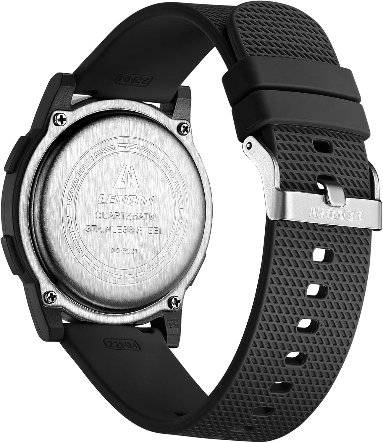 Mens Digital Watch Ultra Thin Minimalist Sports Waterproof Outdoor LED Screen Large Face Wrist Watches for Men with Back Light Alarm Date Stopwatch