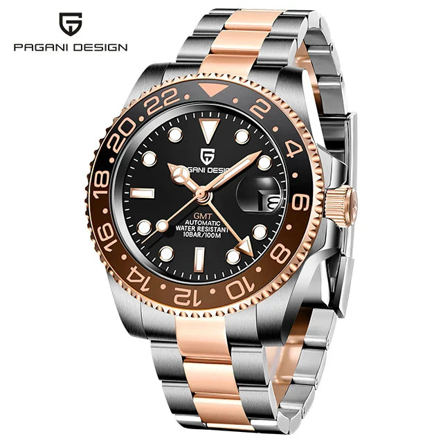V3 Version GMT Watches Men'S Luxury Sapphire Automatic Mechanical Watch 40MM Stainless Steel Waterproof Watch