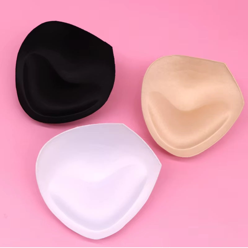 6Pcs 3Pair Sexy Women'S Bra Pads Insert Removable Padding Brassiere Breast Enhancer Sopnge Push up Cups for Swimsuits Bikini