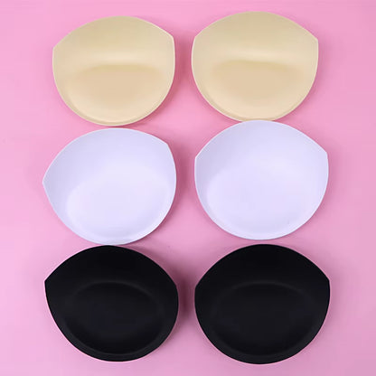 6Pcs 3Pair Sexy Women'S Bra Pads Insert Removable Padding Brassiere Breast Enhancer Sopnge Push up Cups for Swimsuits Bikini