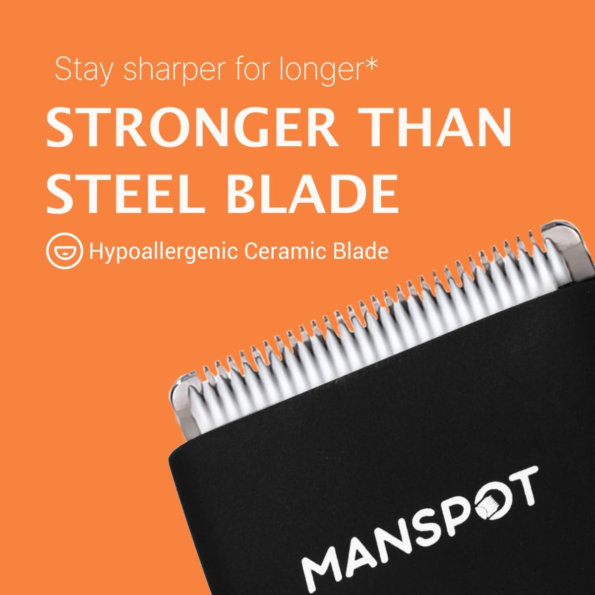 Manscape Groin & Body Hair Trimmer for Men, Electric Ball Pubic Trimmer Shaver,Manscape Kit with 4 Guard,Replaceable Ceramic Blade Heads,Waterproof Wet/Dry Shaver,90 Minutes Shaving