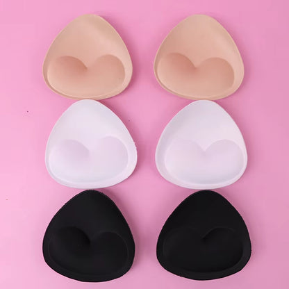 6Pcs 3Pair Sexy Women'S Bra Pads Insert Removable Padding Brassiere Breast Enhancer Sopnge Push up Cups for Swimsuits Bikini