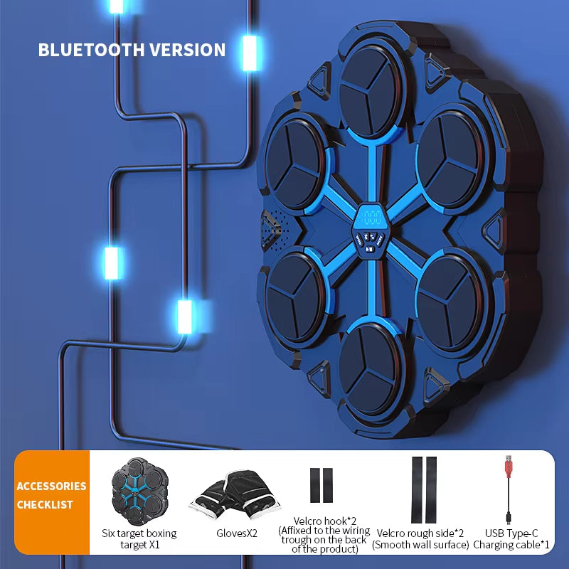 Smart Music Boxing Machine Home Wall Target Children'S Strike Reaction Indoor Electronic Target Sanda Training Device
